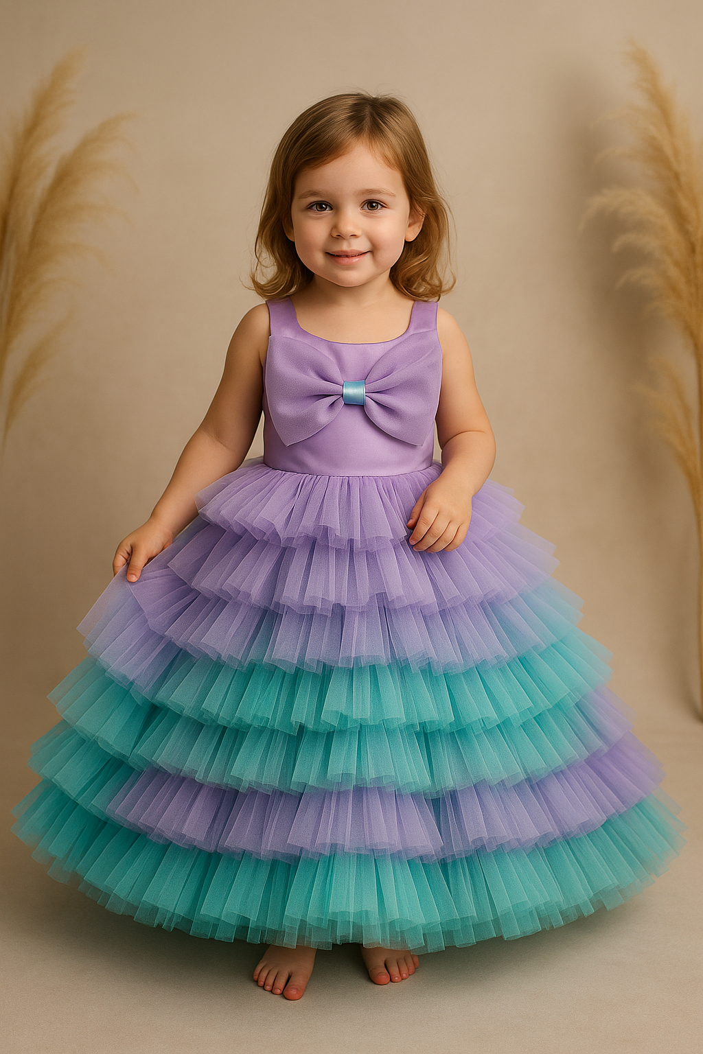 Lavender Mint Princess Frock