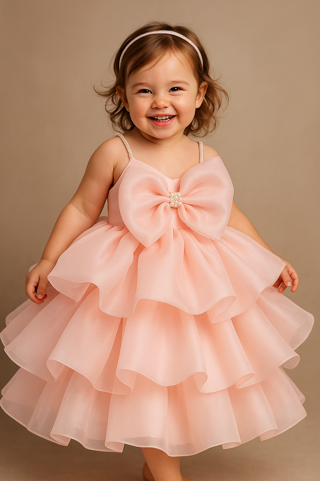 Light Pink Organza Frock